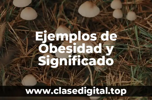 Ejemplos de Obesidad y Significado