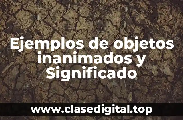 Ejemplos de objetos inanimados y Significado