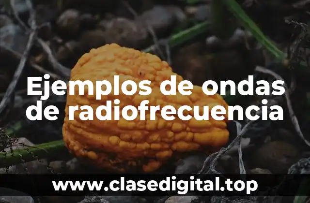 Ejemplos de ondas de radiofrecuencia