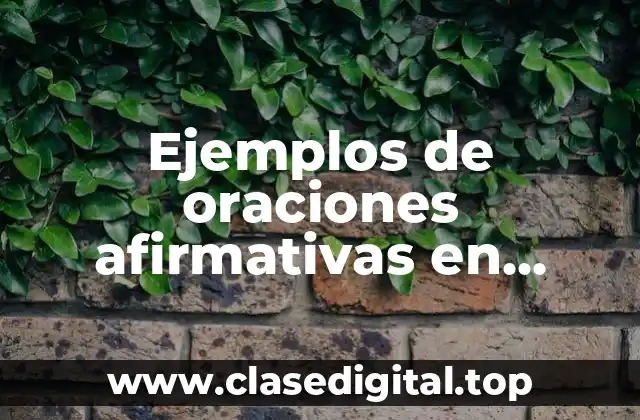 Ejemplos de oraciones afirmativas en presente y pasado en pasivas