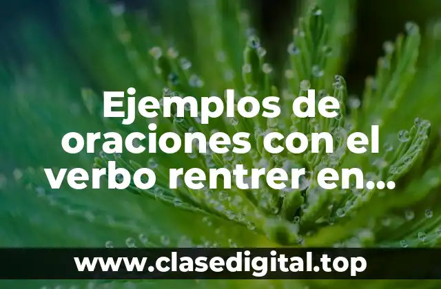 Ejemplos de oraciones con el verbo rentrer en passé composé