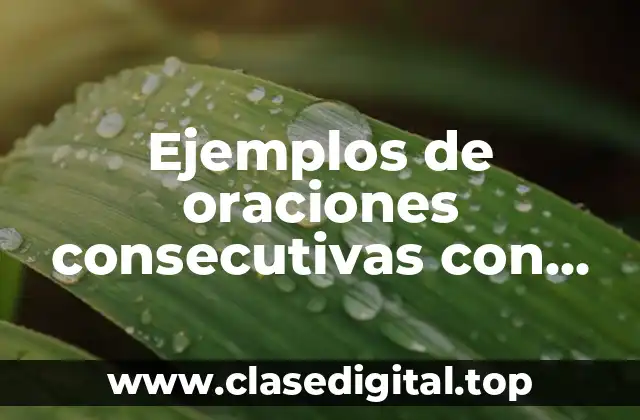 Ejemplos de oraciones consecutivas con luego por consiguiente y Significado