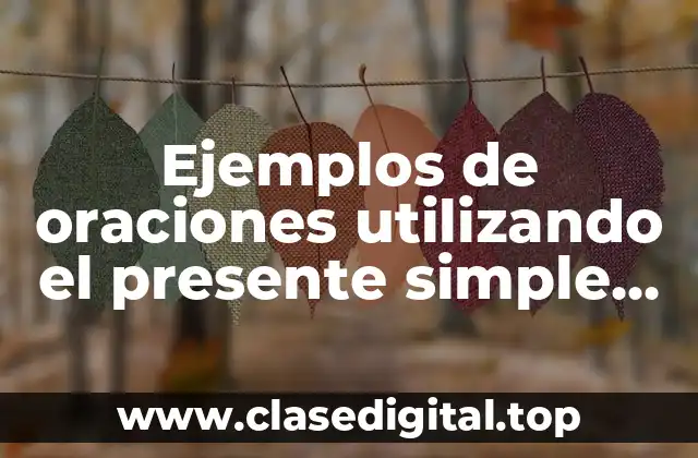 Ejemplos de oraciones utilizando el presente simple en informática