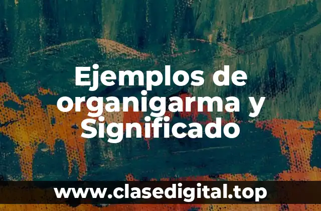 Ejemplos de organigarma y Significado