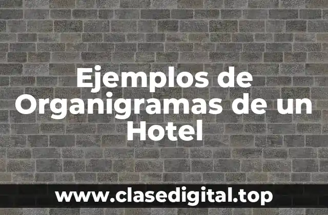 Ejemplos de Organigramas de un Hotel