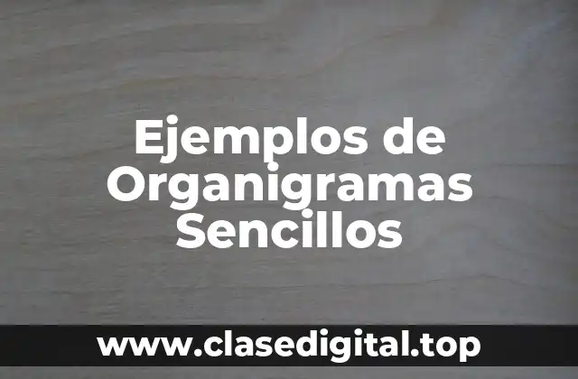 Ejemplos de Organigramas Sencillos