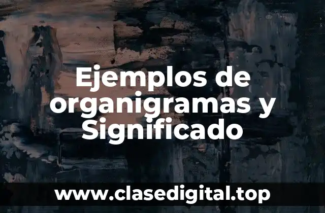 Ejemplos de organigramas y Significado