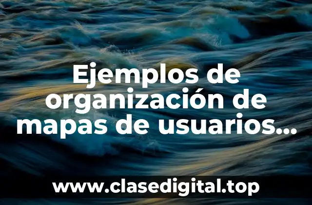 Ejemplos de organización de mapas de usuarios en un hospital y Significado