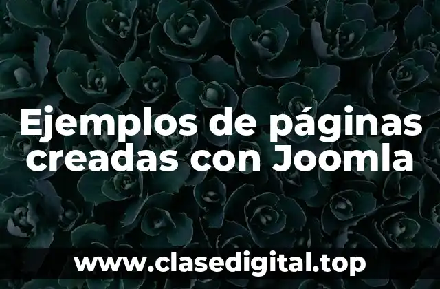Ejemplos de páginas creadas con Joomla