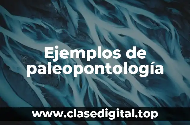 Ejemplos de paleopontología