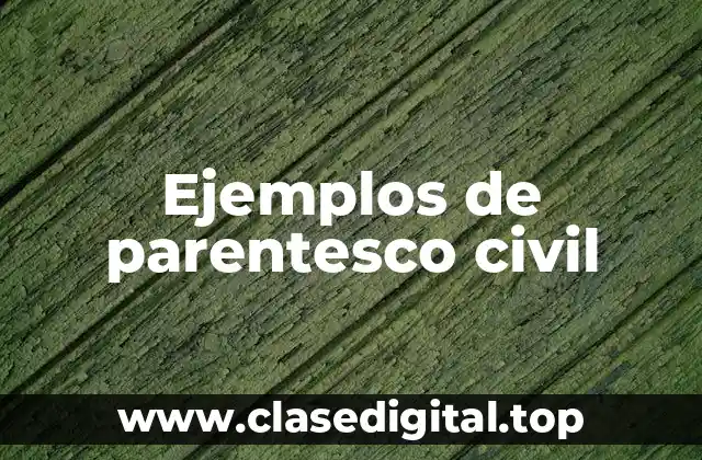 Ejemplos de parentesco civil