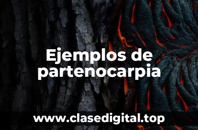 Ejemplos de partenocarpia
