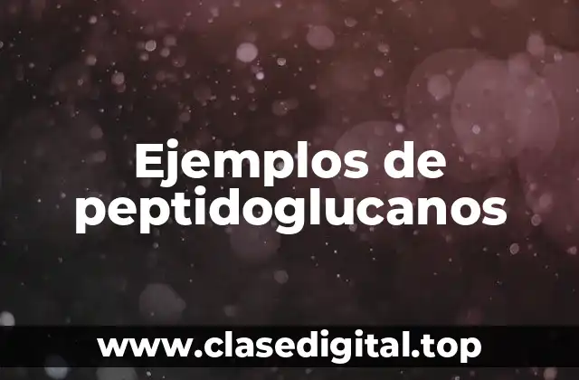 Ejemplos de peptidoglucanos