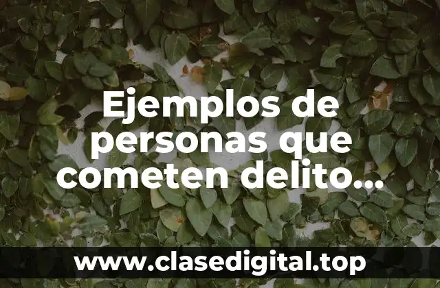 Ejemplos de personas que cometen delito estando bajo fianza y Significado