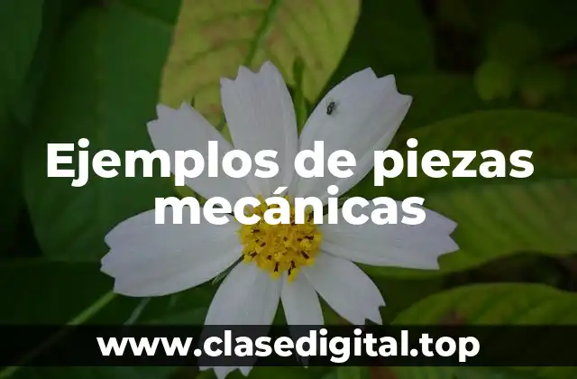 Ejemplos de piezas mecánicas