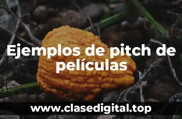 Ejemplos de pitch de películas