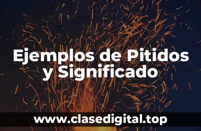 Ejemplos de Pitidos y Significado