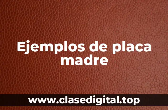 Ejemplos de placa madre