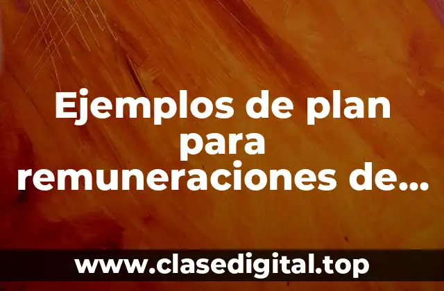 Ejemplos de plan para remuneraciones de expatriados
