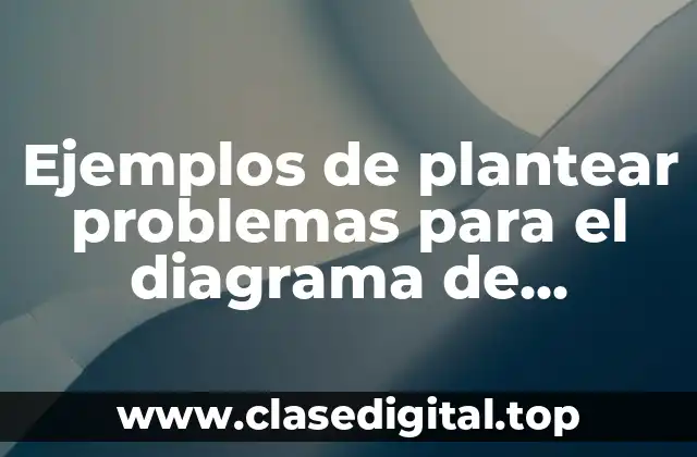 Ejemplos de plantear problemas para el diagrama de Ishikawa