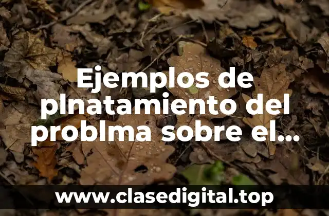 Ejemplos de plnatamiento del problma sobre el tema del plagio