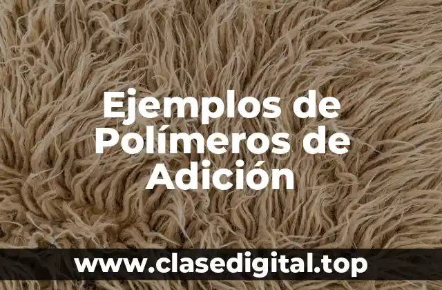 Ejemplos de Polímeros de Adición