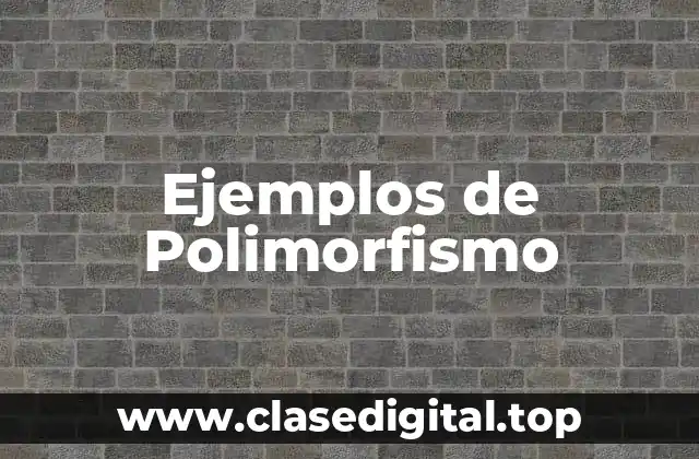 Ejemplos de Polimorfismo