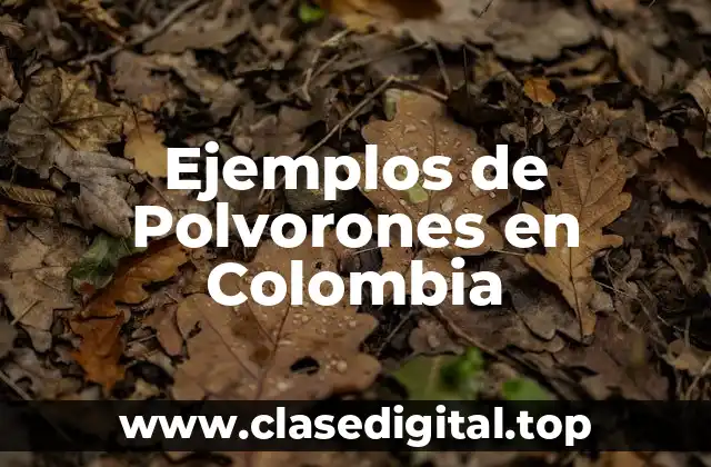 Ejemplos de Polvorones en Colombia