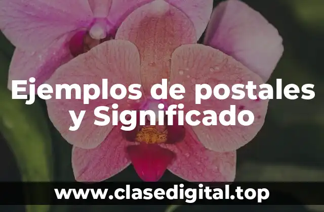 Ejemplos de postales y Significado