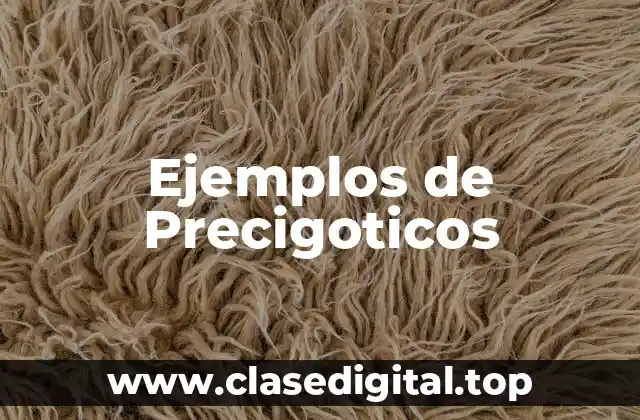 Ejemplos de Precigoticos