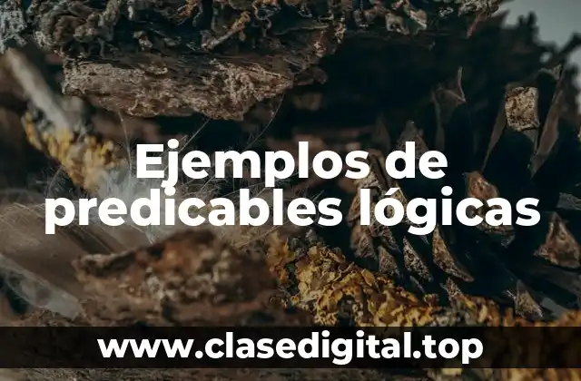 Ejemplos de predicables lógicas