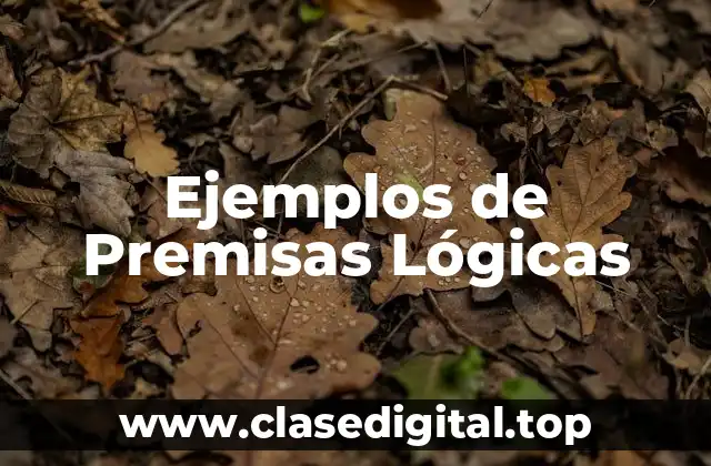Ejemplos de Premisas Lógicas