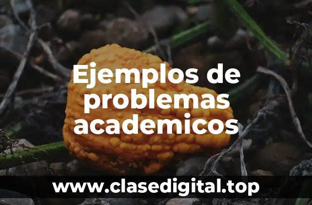 Ejemplos de problemas academicos