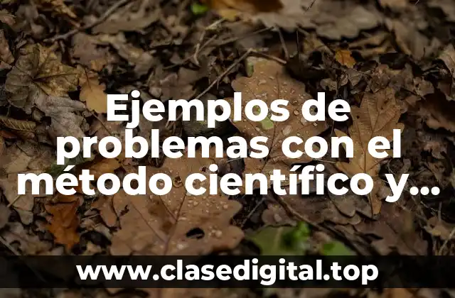 Ejemplos de problemas con el método científico