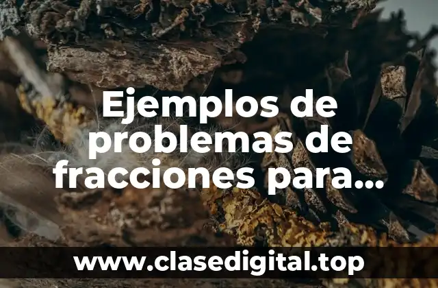 Ejemplos de problemas de fracciones para primaria