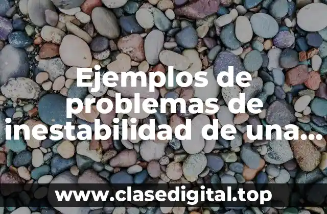 Ejemplos de problemas de inestabilidad de una página