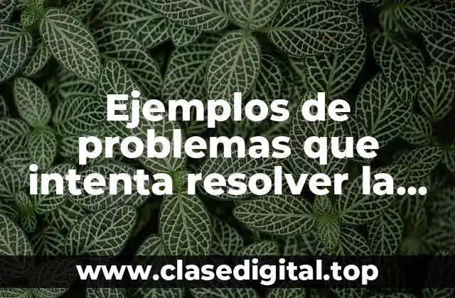 Ejemplos de problemas que intenta resolver la onu