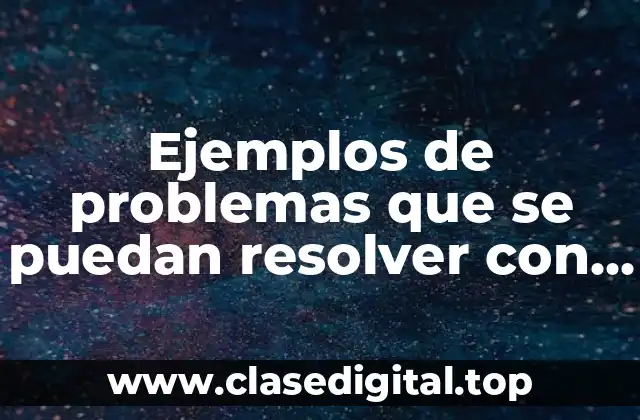 Ejemplos de problemas que se puedan resolver con funciones exponenciales