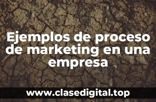 Ejemplos de proceso de marketing en una empresa