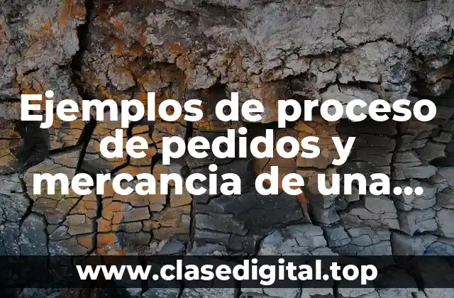 Ejemplos de proceso de pedidos y mercancia de una panaderia