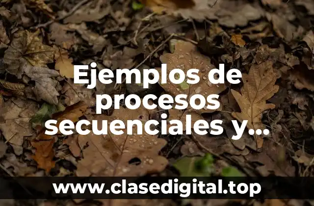 Ejemplos de procesos secuenciales