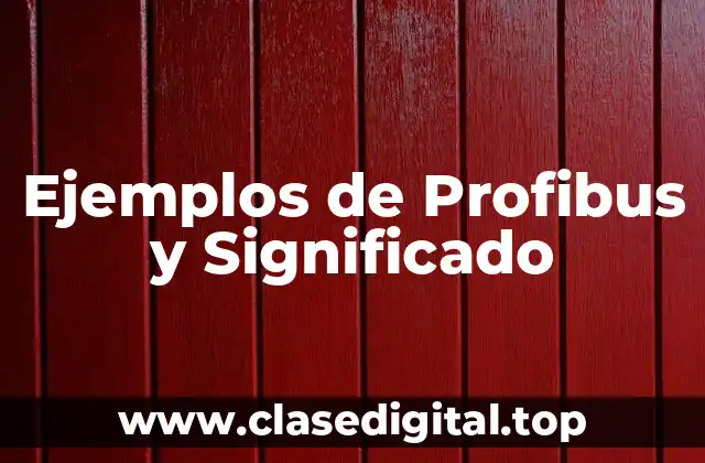 Ejemplos de Profibus