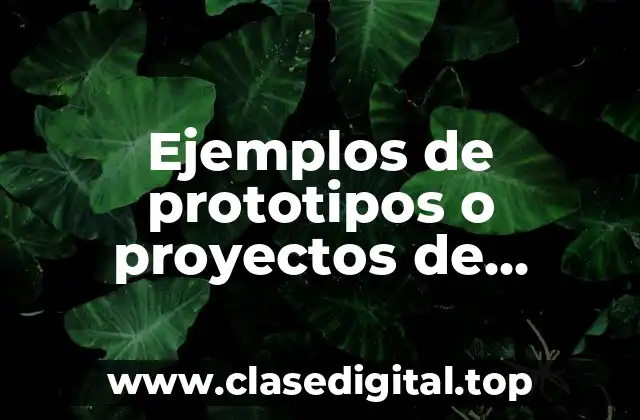 Ejemplos de prototipos o proyectos de simulación concreta y continua