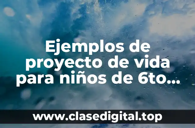 Ejemplos de proyecto de vida