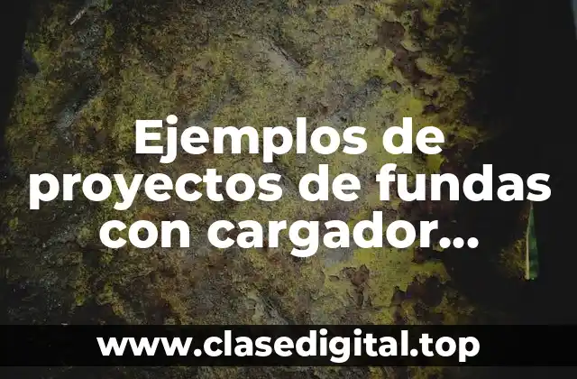 Ejemplos de proyectos de fundas con cargador portátiles para laptop