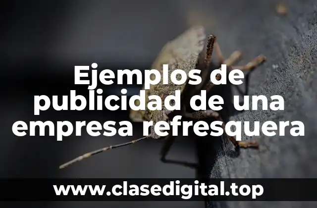 Ejemplos de publicidad de una empresa refresquera