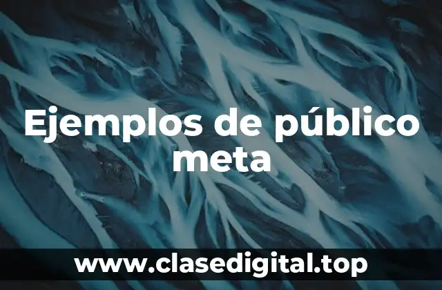Ejemplos de público meta