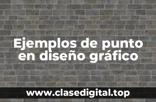 Ejemplos de punto en diseño gráfico