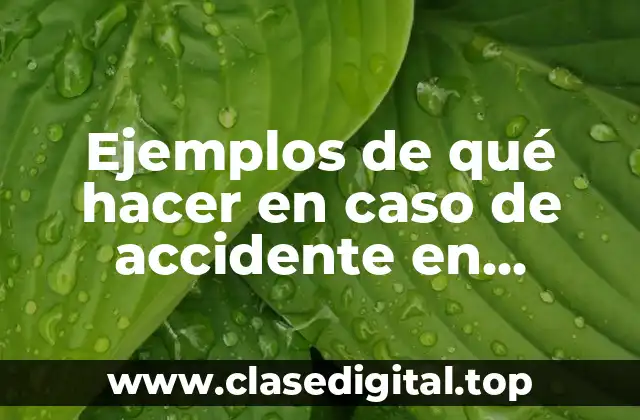 Ejemplos de qué hacer en caso de accidente en bicicleta