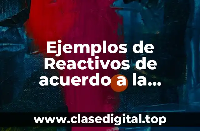 Ejemplos de Reactivos de acuerdo a la Taxonomía de Bloom